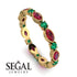 Marquise Ruby Eternity Band - Cecilia No. 25