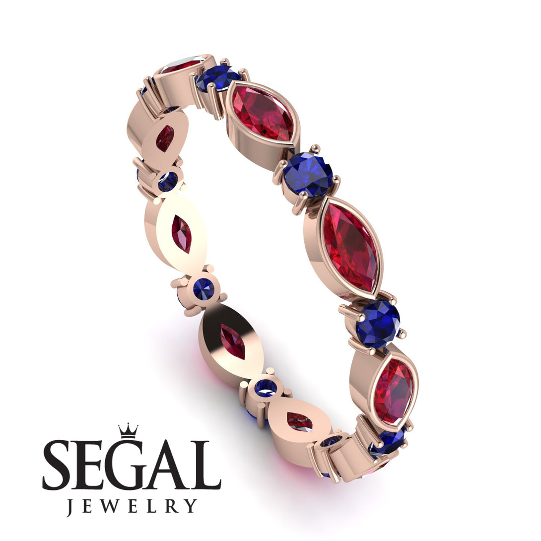 Marquise Ruby Eternity Band - Cecilia No. 71