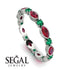 Marquise Ruby Eternity Band - Cecilia No. 27