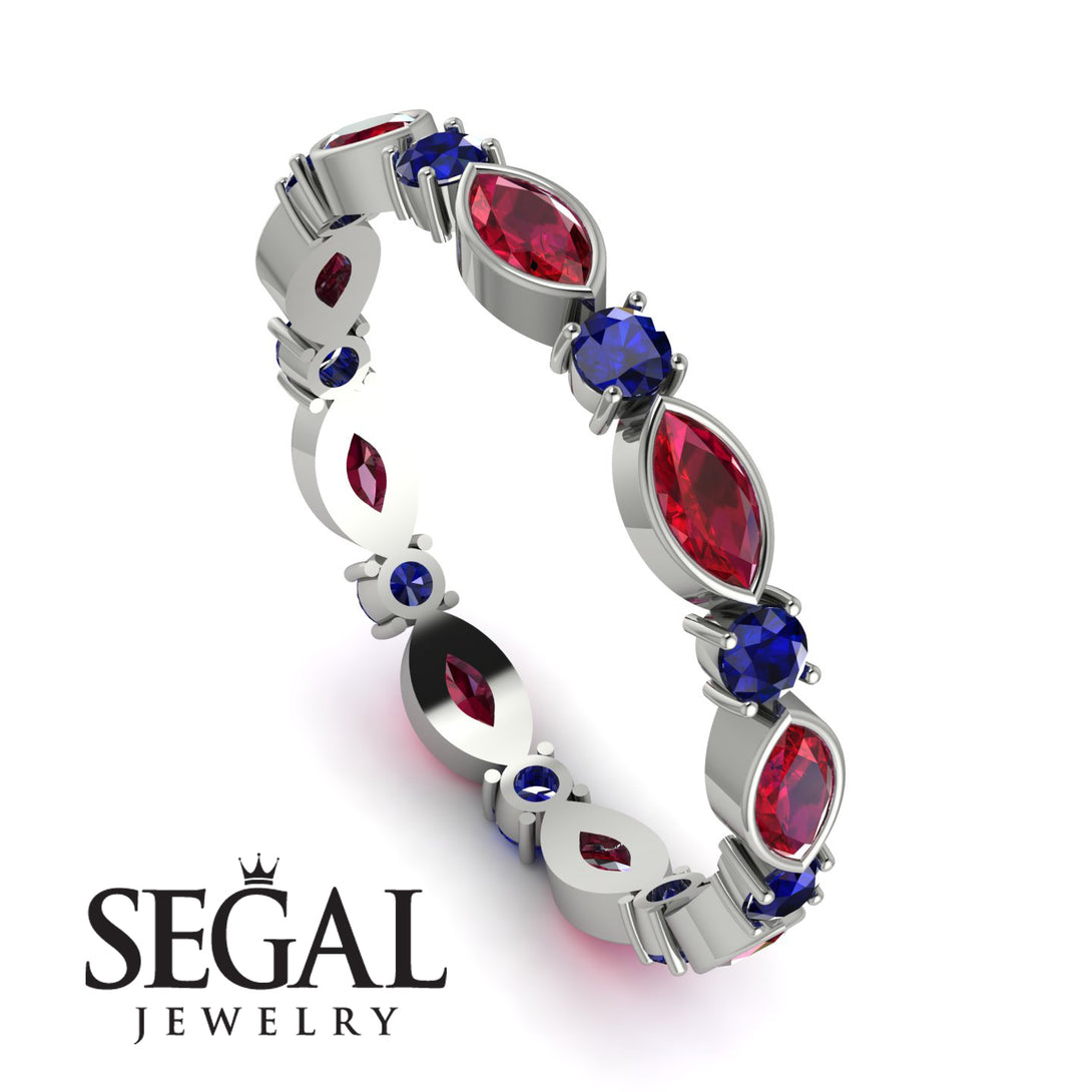Marquise Ruby Eternity Band - Cecilia No. 72
