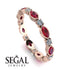 Marquise Ruby Eternity Band - Cecilia No. 11