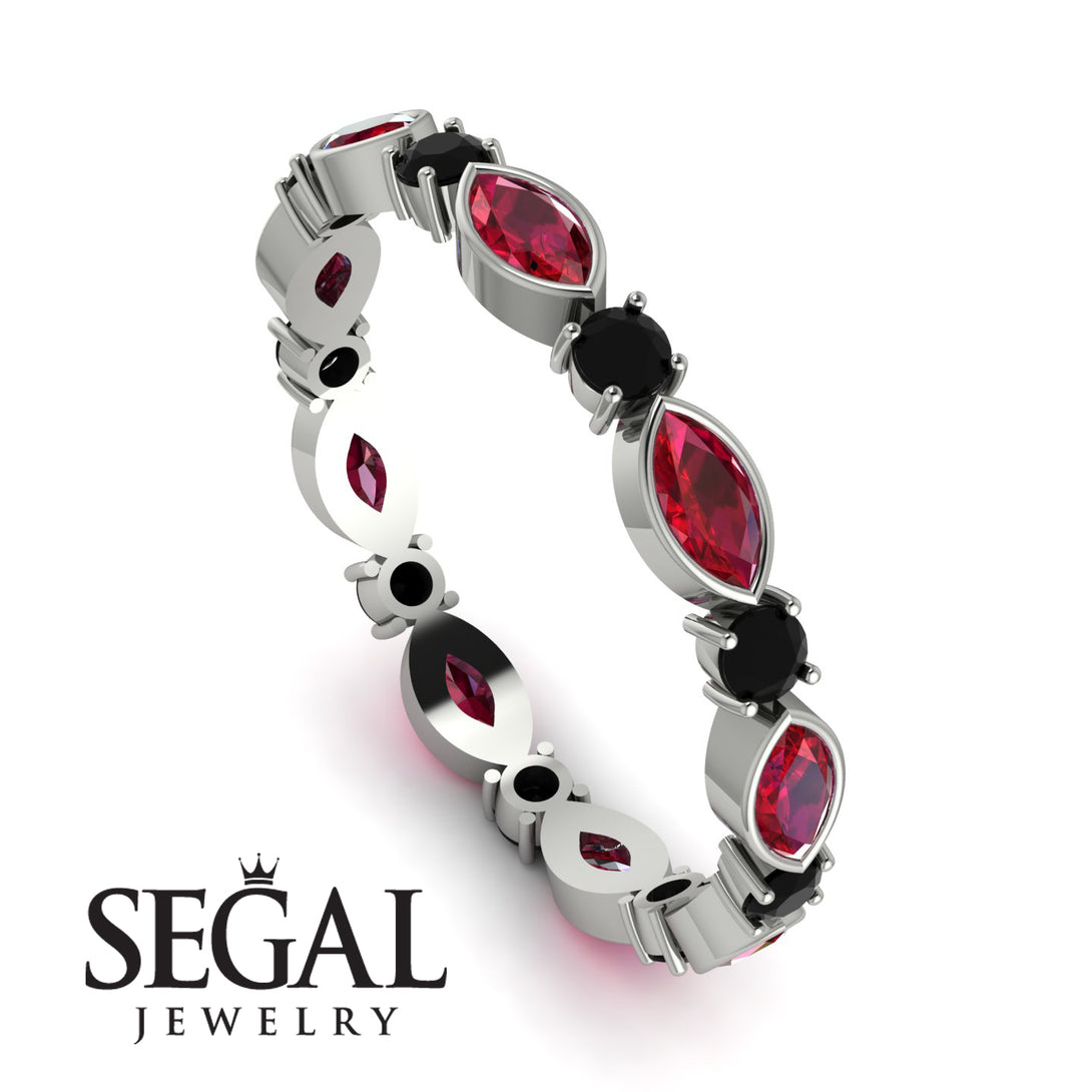 Marquise Ruby Eternity Band - Cecilia No. 42