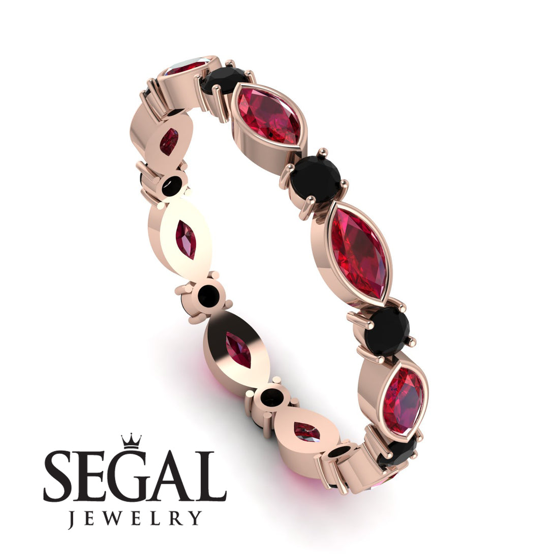 Marquise Ruby Eternity Band - Cecilia No. 41