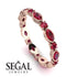 Marquise Ruby Eternity Band - Cecilia No. 56 image 10