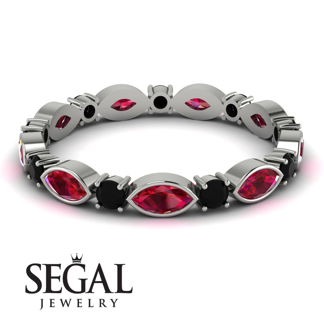 Marquise Ruby Eternity Band - Cecilia No. 42