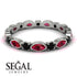 Marquise Ruby Eternity Band - Cecilia No. 42 image 2