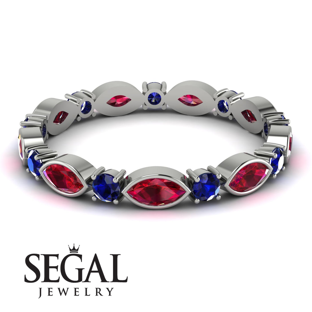 Marquise Ruby Eternity Band - Cecilia No. 72