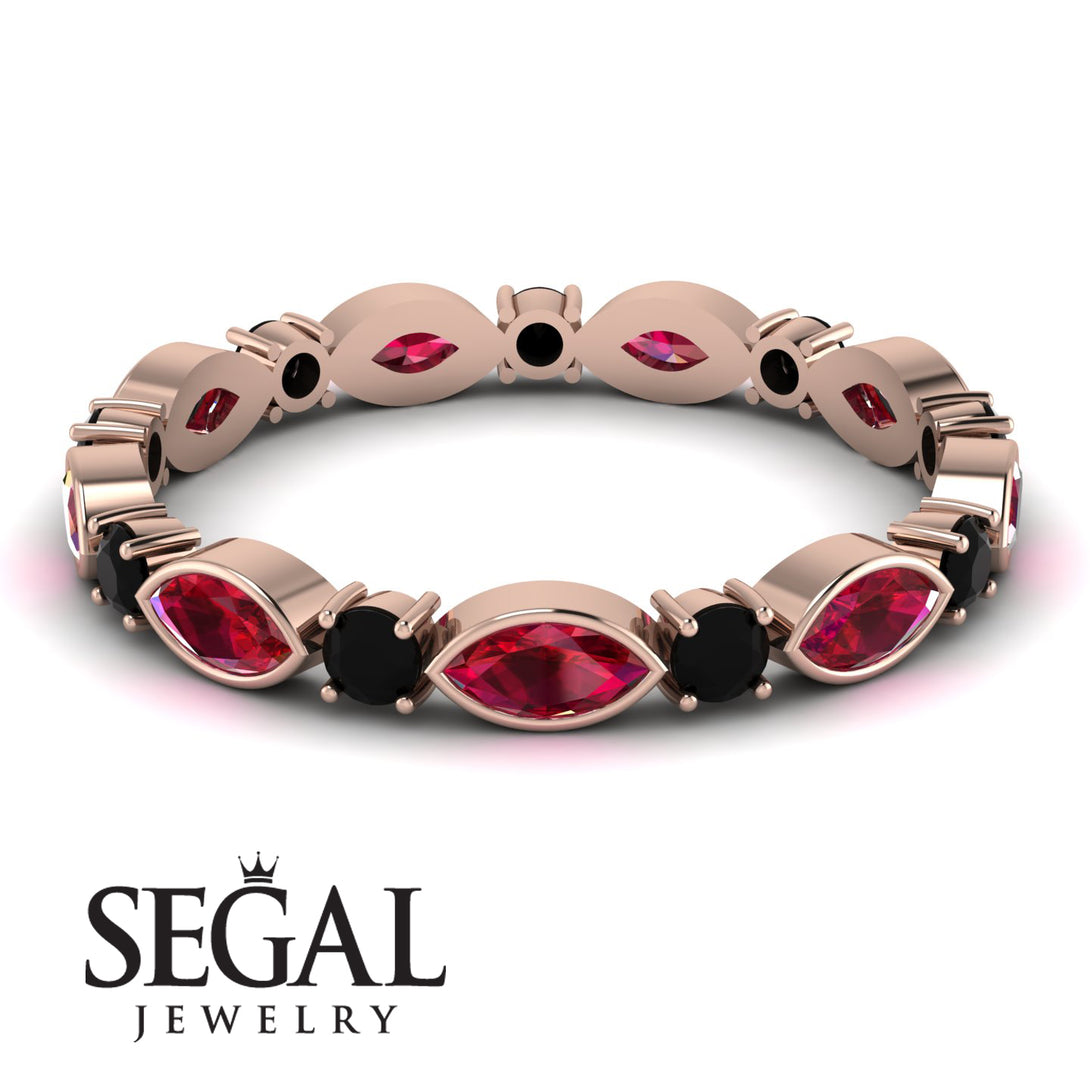 Marquise Ruby Eternity Band - Cecilia No. 41