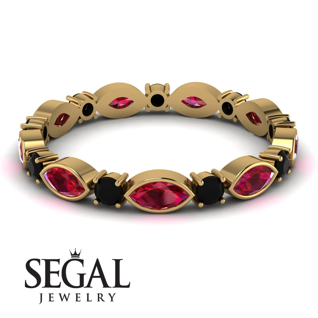 Marquise Ruby Eternity Band - Cecilia No. 40