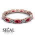 Marquise Ruby Eternity Band - Cecilia No. 11 image 2