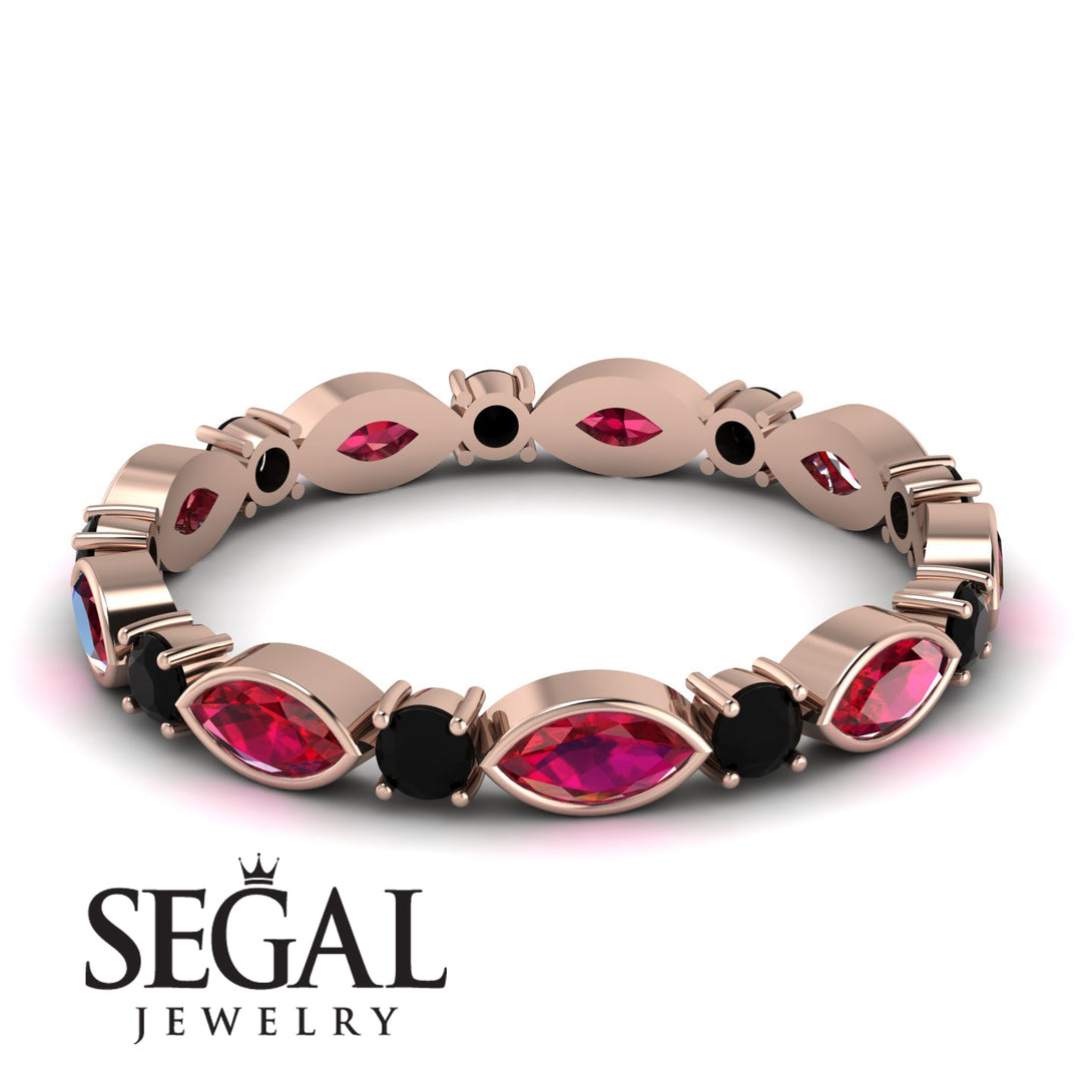 Marquise Ruby Eternity Band - Cecilia No. 41