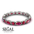 Marquise Ruby Eternity Band - Cecilia No. 57 image 3