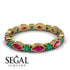 Marquise Ruby Eternity Band - Cecilia No. 25