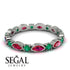 Marquise Ruby Eternity Band - Cecilia No. 27