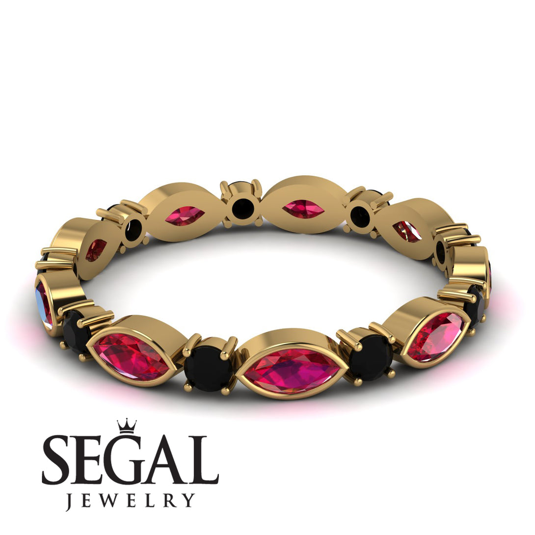 Marquise Ruby Eternity Band - Cecilia No. 40