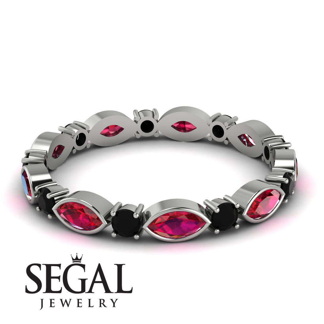 Marquise Ruby Eternity Band - Cecilia No. 42