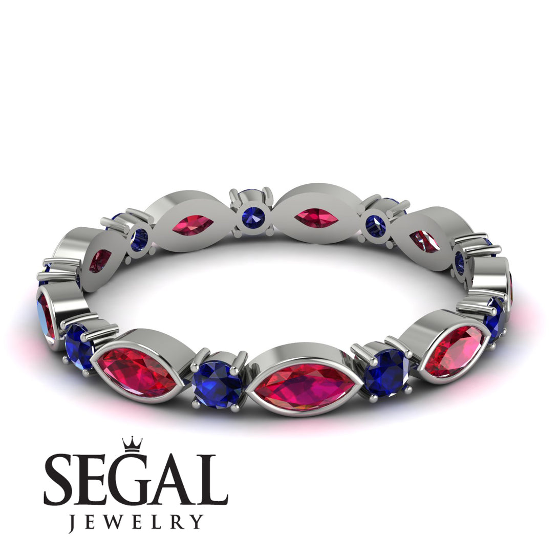 Marquise Ruby Eternity Band - Cecilia No. 72
