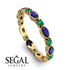 Marquise Sapphire Eternity Band - Cecilia No. 28