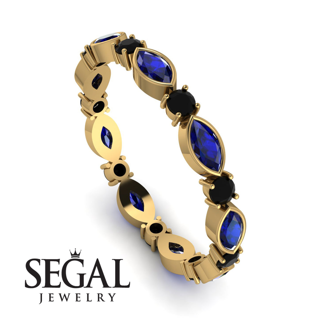 Marquise Sapphire Eternity Band - Cecilia No. 43