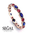 Marquise Sapphire Eternity Band - Cecilia No. 59 image 10