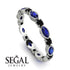 Marquise Sapphire Eternity Band - Cecilia No. 45