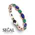 Marquise Sapphire Eternity Band - Cecilia No. 29