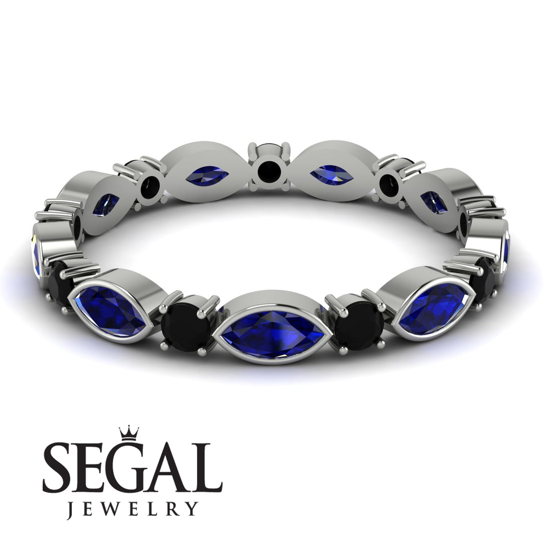 Marquise Sapphire Eternity Band - Cecilia No. 45