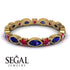 Marquise Sapphire Eternity Band - Cecilia No. 58 image 2