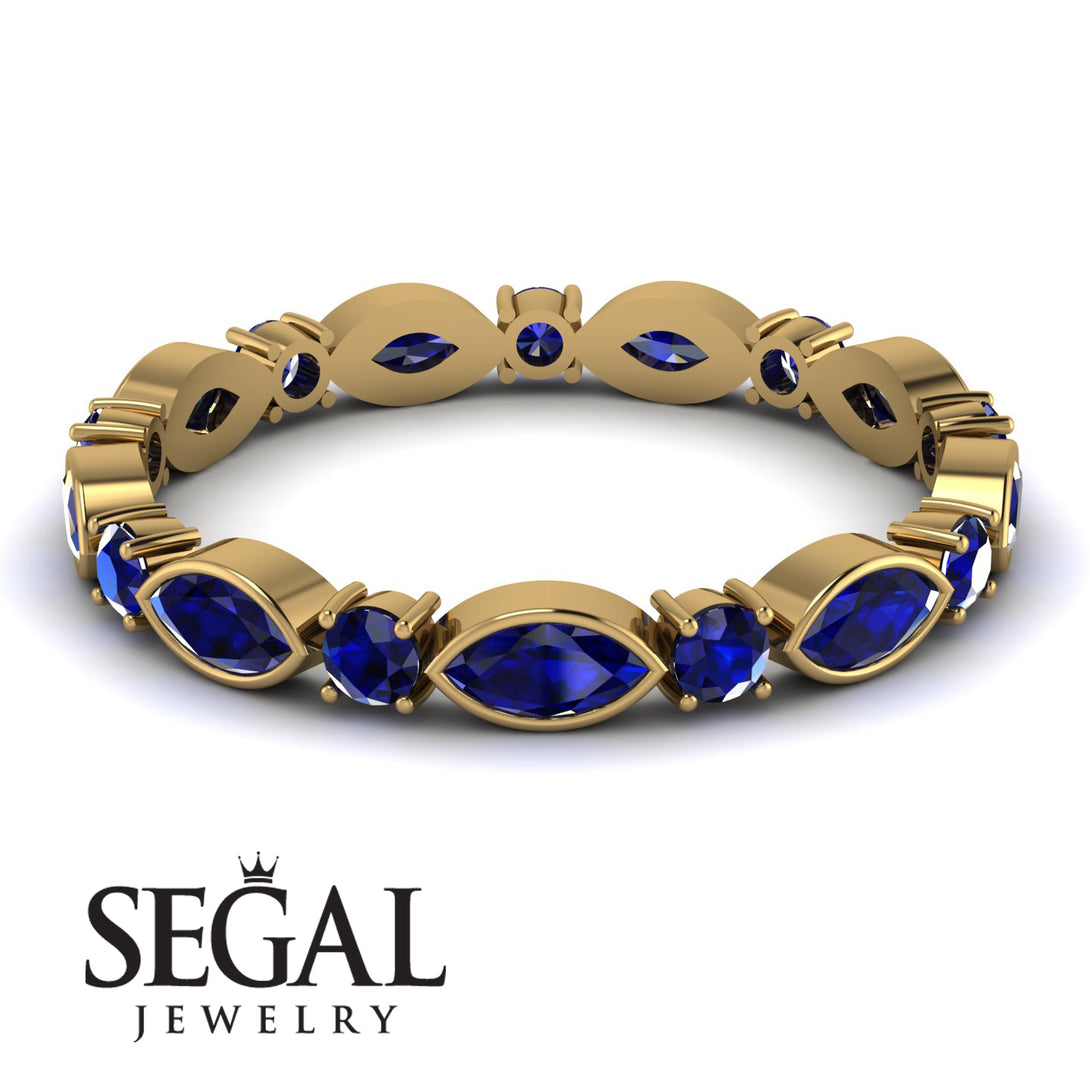 Marquise Sapphire Eternity Band - Cecilia No. 73
