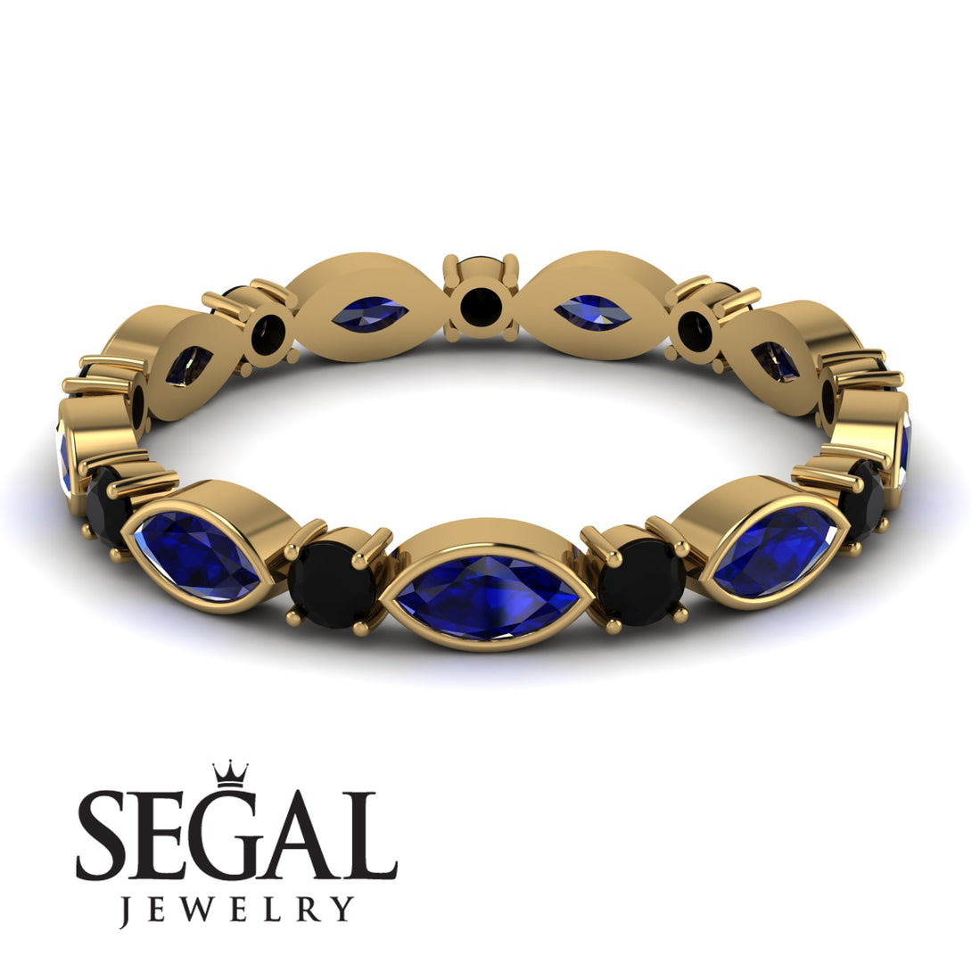 Marquise Sapphire Eternity Band - Cecilia No. 43