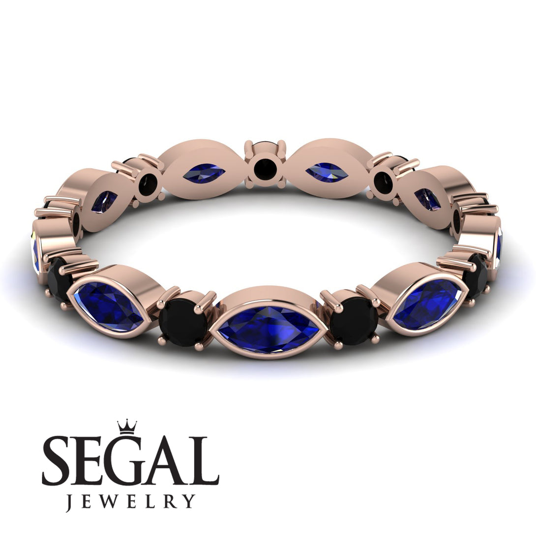 Marquise Sapphire Eternity Band - Cecilia No. 44