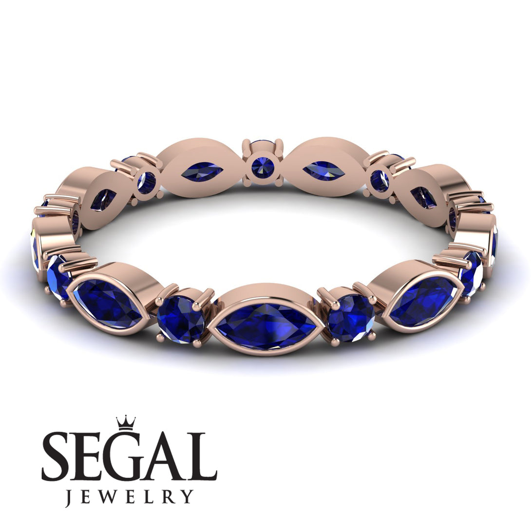 Marquise Sapphire Eternity Band - Cecilia No. 74