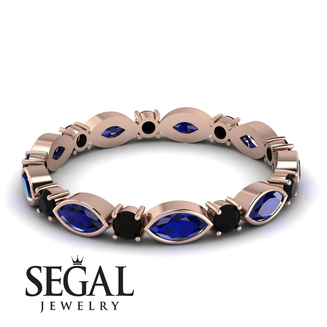 Marquise Sapphire Eternity Band - Cecilia No. 44