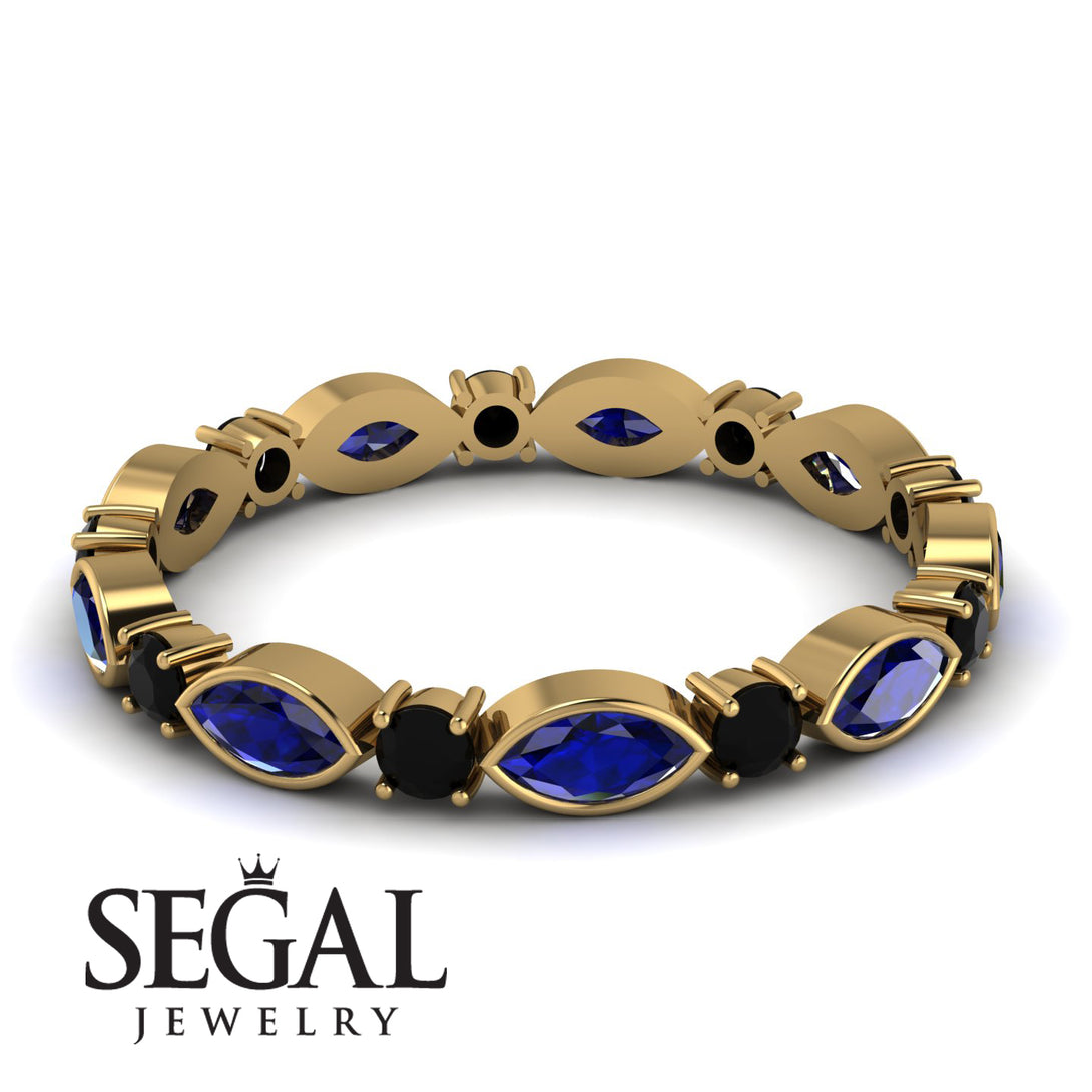 Marquise Sapphire Eternity Band - Cecilia No. 43