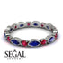 Marquise Sapphire Eternity Band - Cecilia No. 60 image 3