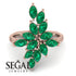 Marquise Shape Emerald Galmorious Ring - Melanie No. 5 image 2