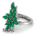 Marquise Shape Emerald Galmorious Ring - Melanie No. 6 image 6