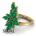 Marquise Shape Emerald Galmorious Ring - Melanie No. 4