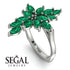 Marquise Shape Emerald Galmorious Ring - Melanie No. 6
