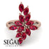 Marquise Shape Ruby Galmorious Ring - Melanie No. 11