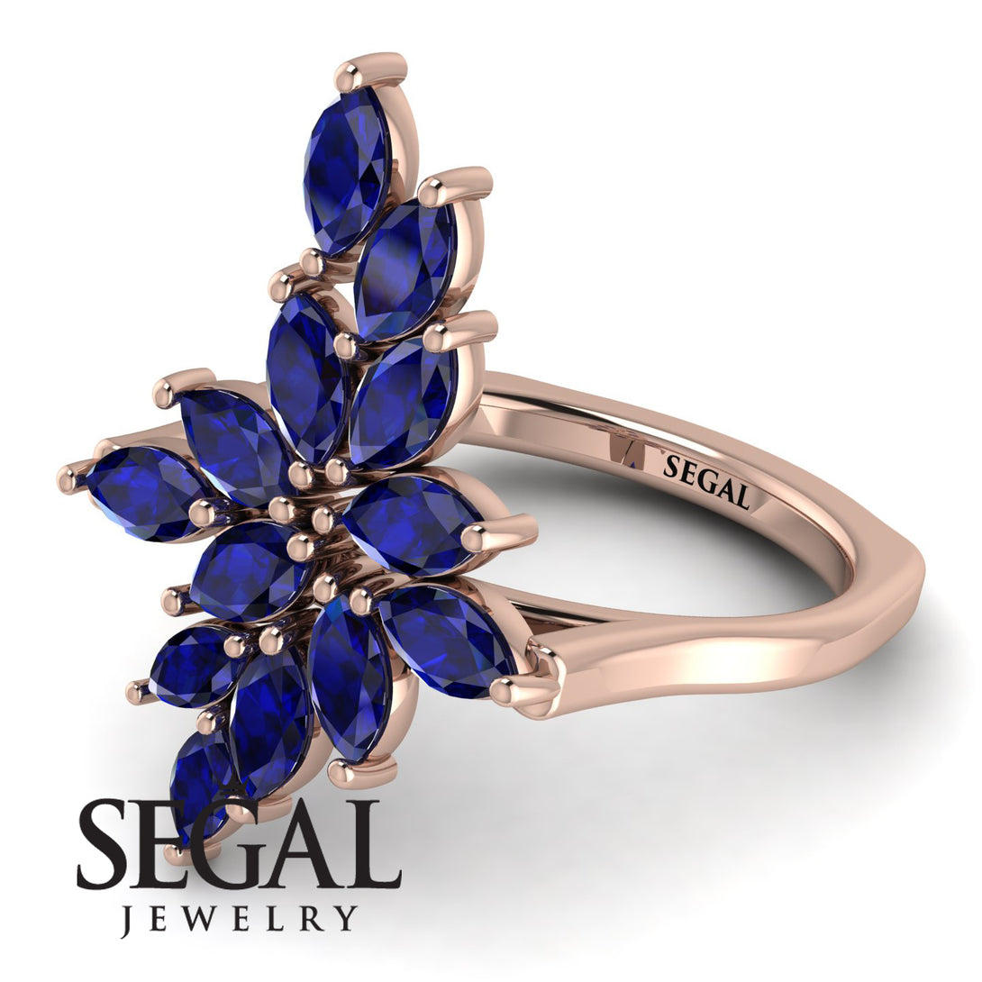 Marquise Shape Sapphire Galmorious Ring - Melanie No. 14