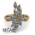 Marquise Shape Diamond Galmorious Ring - Melanie No. 1
