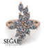 Marquise Shape Diamond Galmorious Ring - Melanie No. 2