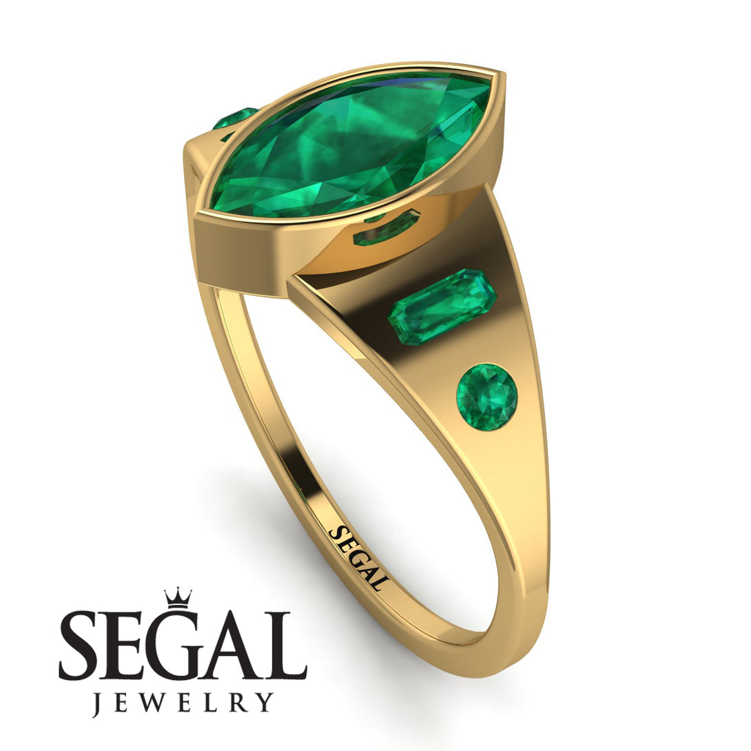 Marquise Bezel Diamond Ring - Juliana No. 19