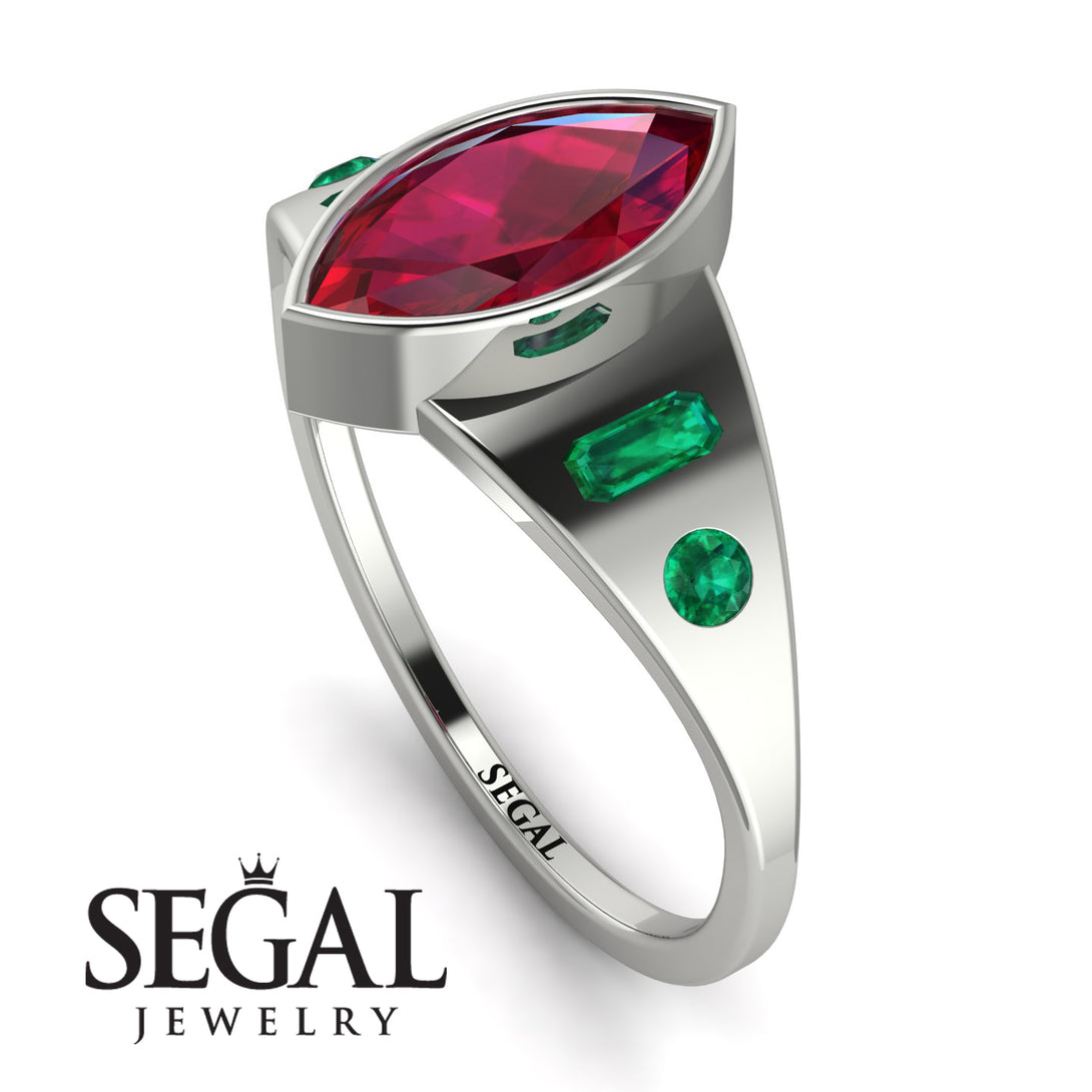 Marquise Bezel Diamond Ring - Juliana No. 27