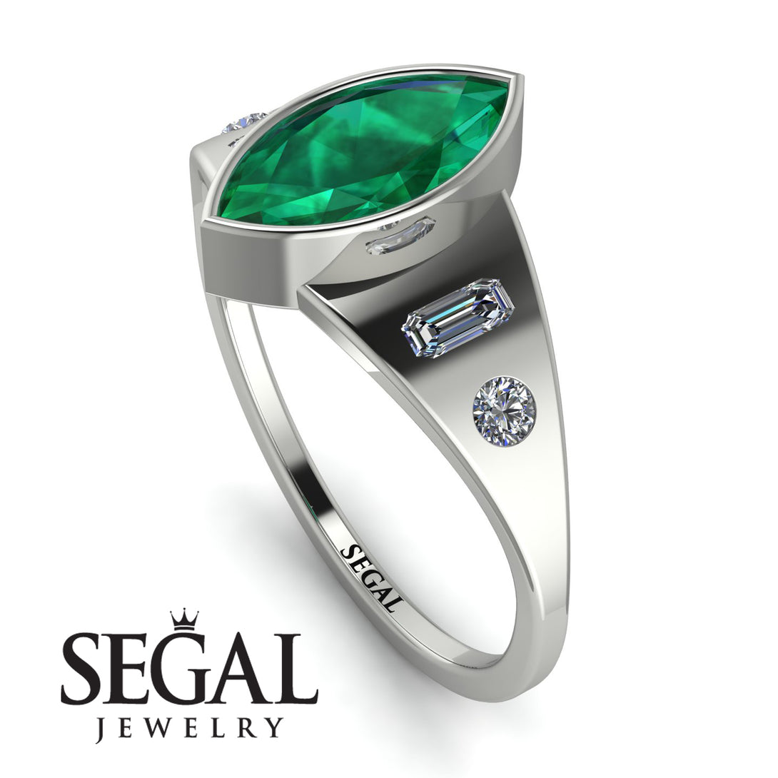 Marquise Bezel Diamond Ring - Juliana No. 6