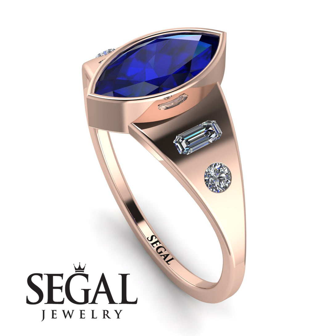 Marquise Bezel Diamond Ring - Juliana No. 14