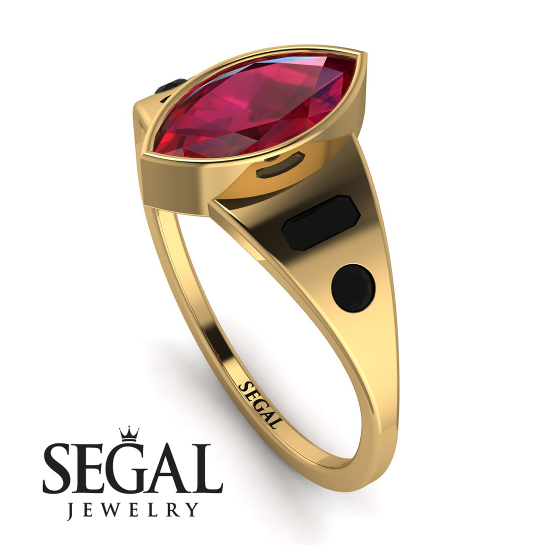 Marquise Bezel Diamond Ring - Juliana No. 40