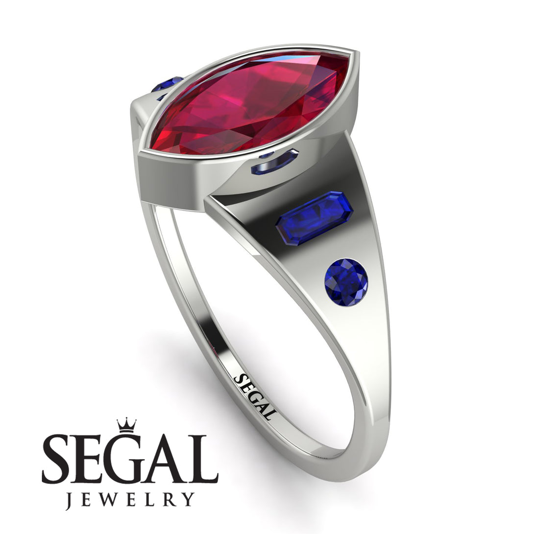 Marquise Bezel Diamond Ring - Juliana No. 72