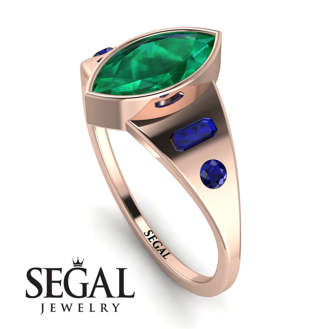 Marquise Bezel Diamond Ring - Juliana No. 65